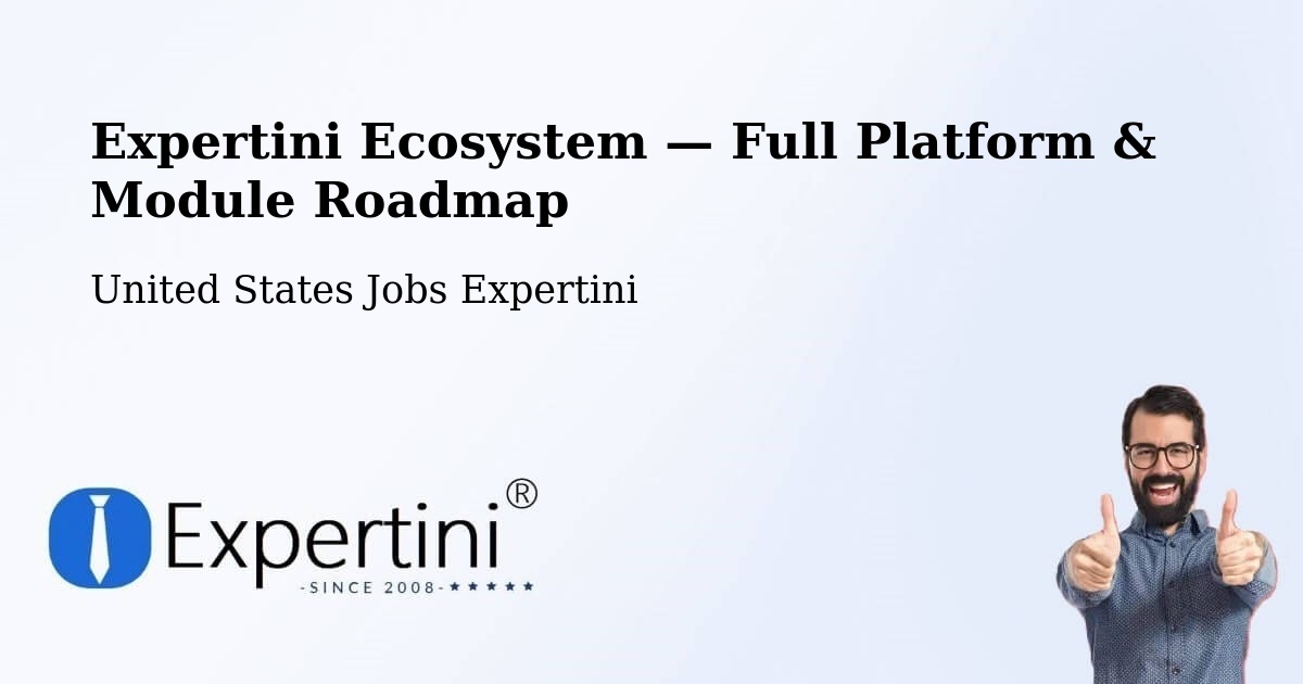 Expertini Ecosystem — Full Platform & Module Roadmap – Lanham