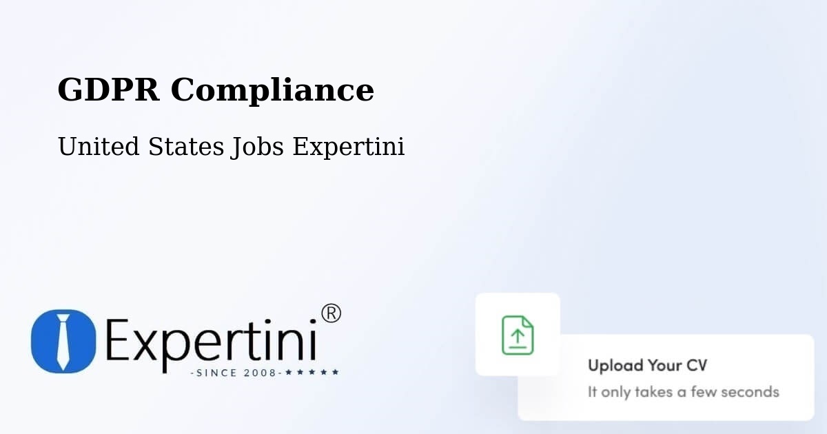 EU GDPR Compliance Statement – Lanham - United States Jobs Expertini
